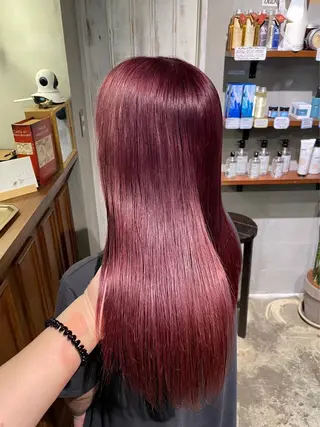 ロング ブリーチ無しWカラー mana🎀🤍のヘアスタイル