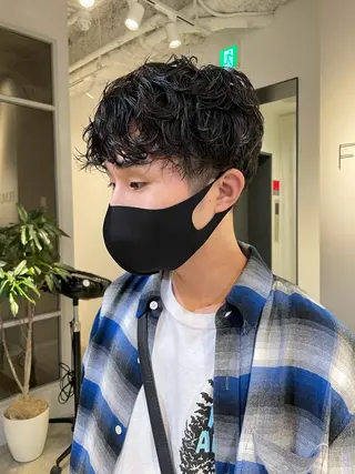 パーマ メンズ 斉藤 瑞恵のヘアスタイル