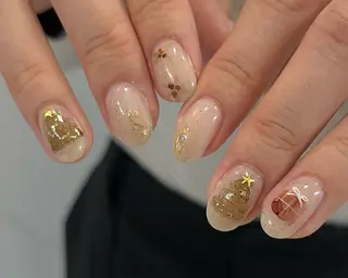 ネイル Ray. ちゅるん系ニュアンスのネイルデザイン