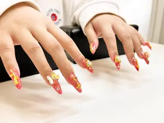 ロング ネイル RIONnail(リオンネイル)所属・RIONnail Yurikaのネイルデザイン