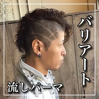 ショート カラー パーマ メンズ ワダ カイのヘアスタイル