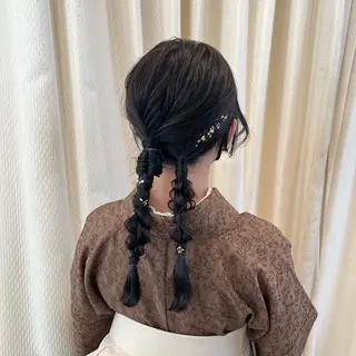 セミロング ヘアアレンジ SALOWIN川崎WEST店所属・🌷川崎/アレンジ/ 暖色ボブ/コトネ🌷のヘアスタイル