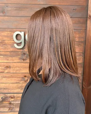 ミディアム カラー ヘアアレンジ goen hair lounge（ゴエン）所属・米村（北岡）慶子 お店変わりました！のヘアスタイル