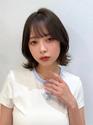 ミディアム 新宿/髪質改善/艶髪 韓国ヘア/大重聖斗のヘアスタイル