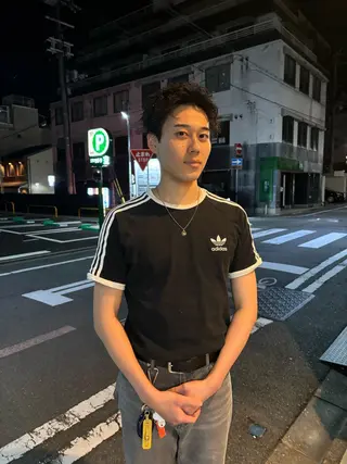 メンズ darts所属・マツダ レンのヘアスタイル