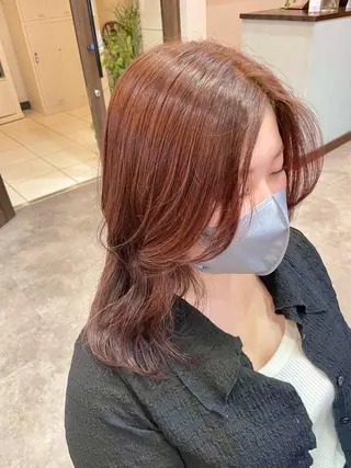 ミディアム カラー ボブ/髪質改善/ soiナカジママドリのヘアスタイル