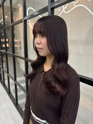 カラー fudge所属・MaisonHALU 松浦光咲のヘアスタイル