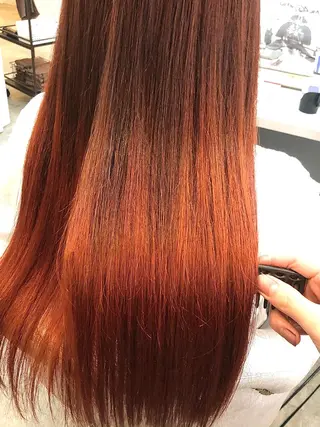 ロング カラー 縮毛矯正・髪質改善 人気No1🩶北島のヘアスタイル