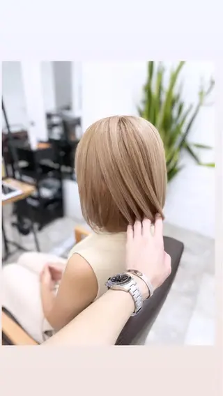 ショート カラー ヘアアレンジ メンズパーマ 特化中澤のヘアスタイル
