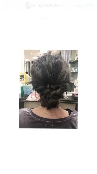 セミロング ヘアアレンジ box mico. mutsumiのヘアスタイル