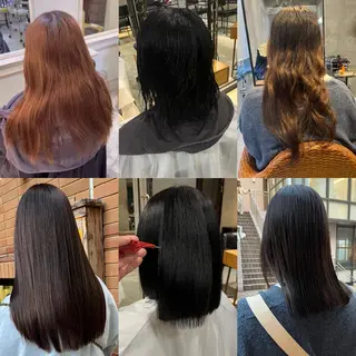 ロング カラー パーマ ヘアアレンジ ハイトーン/美髪矯正 🍃大江拓実のヘアスタイル