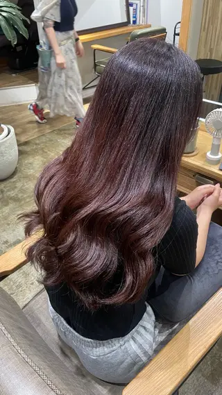 ロング 🖤Keina🖤 大人上品カラー.*˚のヘアスタイル