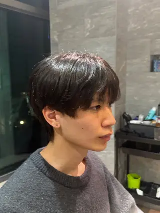 ショート メンズ メンズ特化/ センターパート/八谷のヘアスタイル