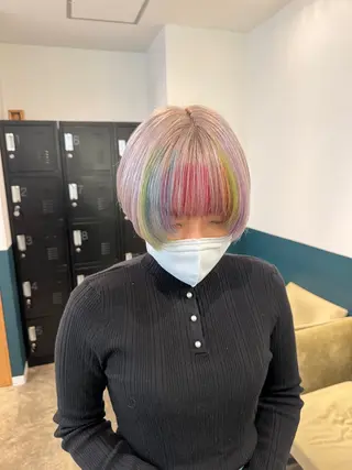 ショート カラー 聖斗 /ハイトーン/パーマのヘアスタイル