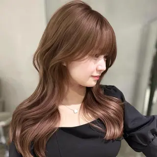 セミロング カラー 🍀銀座美容師🍀 似合わせ/韓国ヘアのヘアスタイル