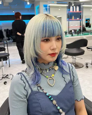 セミロング カラー silly所属・レイヤーカットモデル 募集中　ukaのヘアスタイル
