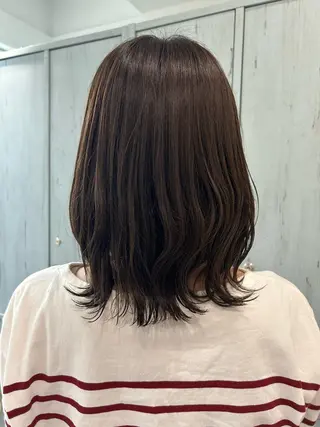 ミディアム ブラウンカラー tomokaのヘアスタイル