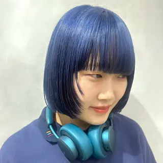 ショート カラー デザインカラー/パー マ🦖外岡咲希🦖のヘアスタイル