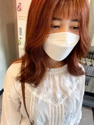 セミロング カラー 🕶️佐藤 海李🐏のヘアスタイル