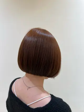 ショート カラー 最高の髪質改善🩵 艶カラー 惠美のヘアスタイル