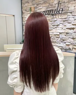 ロング カラー ひなの🫧ベージュ系 艶カラーのヘアスタイル
