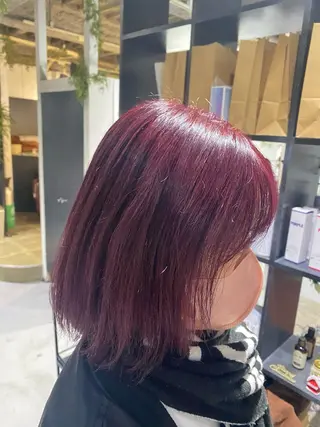 ミディアム カラー 似合わせハイトーン 👾はちすのヘアスタイル