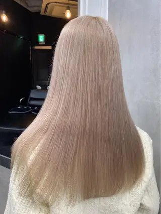 ロング カラー 韓国/ハイトーン/ ボブ🎀MIKU🎀のヘアスタイル