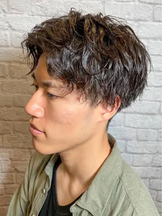 ショート パーマ メンズ 💈メンズ特化 副店長松浦一聖💈のヘアスタイル