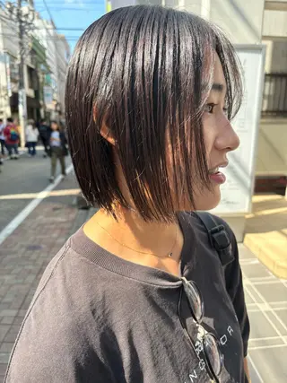 ショート 池田理紗/メンズ カット/切りっぱなしのヘアスタイル