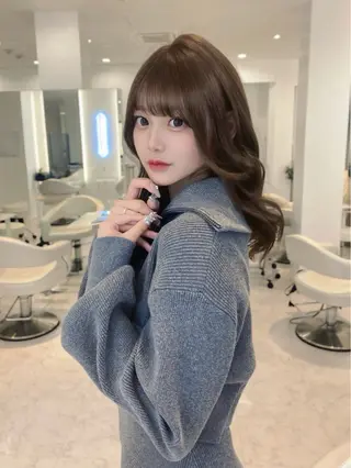ミディアム 透明感カラー ‎🤍Harukaのヘアスタイル