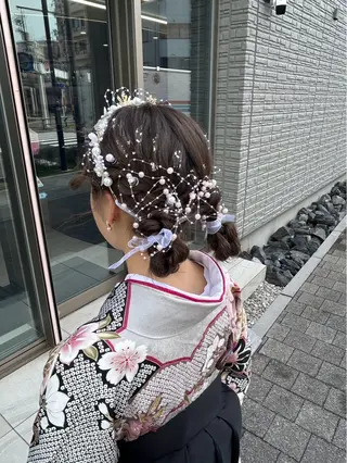 セミロング ヘアアレンジ fusion  hair＆make所属・澤田 幸之介のヘアスタイル