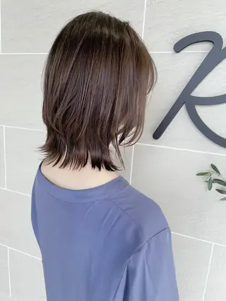 ミディアム カラー パーマ ヘアアレンジ Roijir所属・roijir ロイジーのヘアスタイル