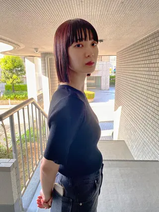 ミディアム カラー GATTACA所属・KEI gattacaのヘアスタイル