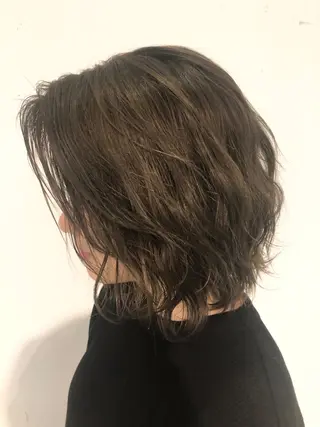 ミディアム 🍂秋の透け感カ ラー🍂HIDEKAのヘアスタイル