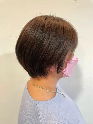 ショート カラー ショート ボブ✂︎ 髙梨  遥のヘアスタイル