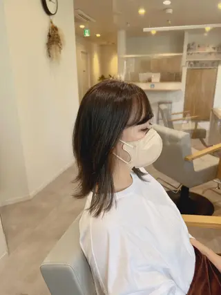 ミディアム エクシア ニシキタのヘアスタイル