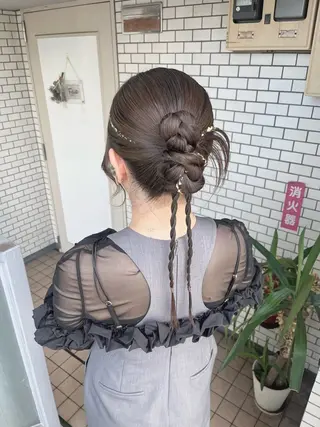 ロング ヘアアレンジ 参列♡デートゆるふわ ヘアメイク🎀みゆうのその他イメージ