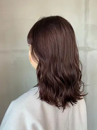 セミロング カラー Nishida Ryomaのヘアスタイル