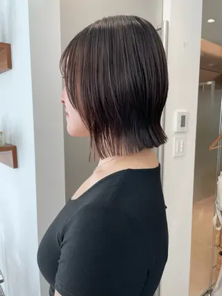 ミディアム SAUT銀座所属・石川玲菜/ 髪質改善ボブ/メンズのヘアスタイル