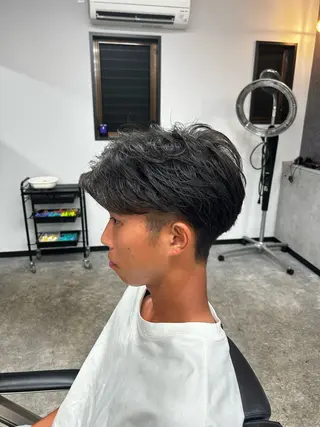 ショート パーマ メンズ メンズカット/ メンズパーマ/佐藤のヘアスタイル