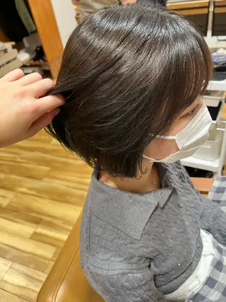 ミディアム 阿部 楓のヘアスタイル