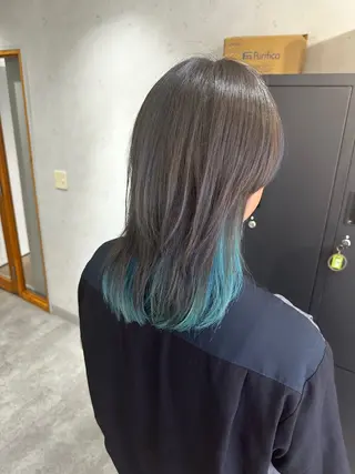 ロング カラー JOS所属・上野ハイトーン/デ ザイン✂︎touiのヘアスタイル