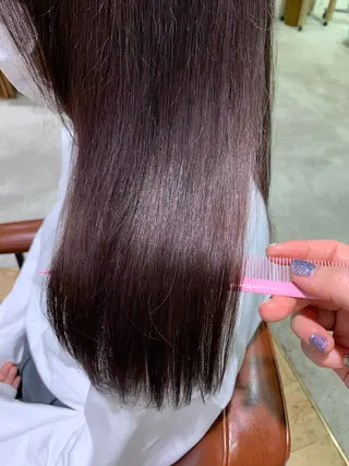 セミロング カラー yukie🌷 /暖色🍒梅田サロンのヘアスタイル