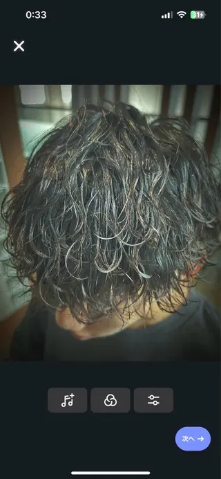 ミディアム パーマ メンズ hair dressing improve所属・◎メンズパーマ特化 櫻井康太のヘアスタイル