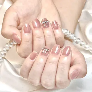 ネイル RAFFINE 月🦋🩵のネイルデザイン