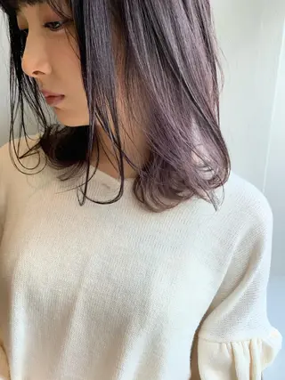 ミディアム カラー 🍃柔らかヘアー田中 瑞希🍃のヘアスタイル