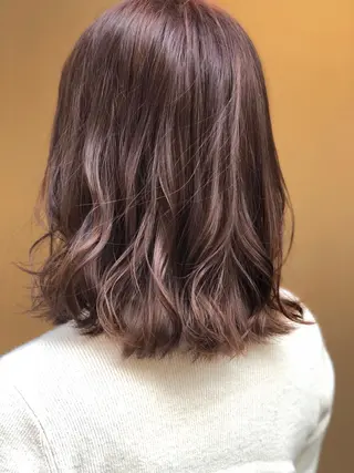 カラー 顔周りデザイン/ ママ美容師/濱ほのかのヘアスタイル