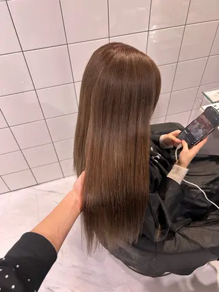 ロング カラー 韓国風透明感カラー‎ /yurinのヘアスタイル