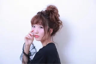 セミロング カラー ヘアアレンジ 🌿‬ ܸAir 透明感🌱西村知佳のヘアスタイル