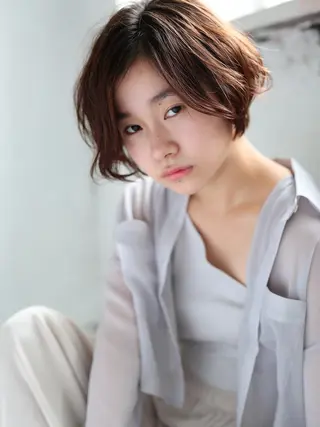 ショート カラー パーマ ヘアアレンジ メンズ メンズパーマの巨匠 鈴木純のヘアスタイル